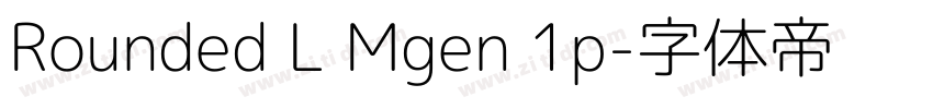 Rounded L Mgen 1p字体转换